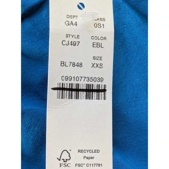 J. Crew Drop Waist Mixy Dress With Poplin Skirt Size XXS Blue‎ Midi NWT CJ497 - Picture 6 of 7